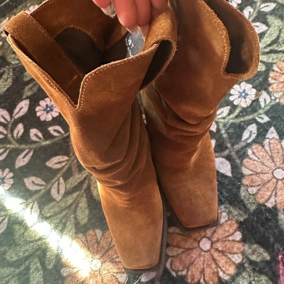 Suede brown Western Boots Pia Steve Madden 7 - Picture 7 of 11
